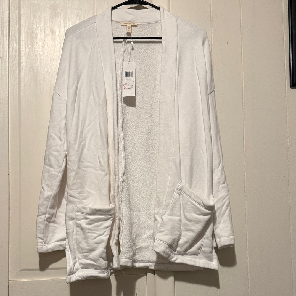 Eileen Fisher Elegant White Cardigan